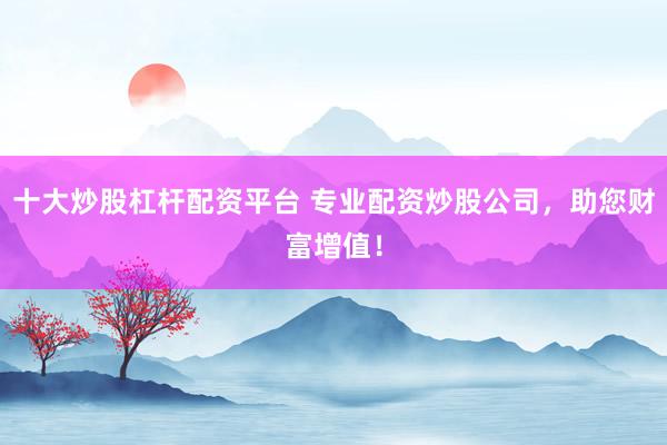 十大炒股杠杆配资平台 专业配资炒股公司，助您财富增值！