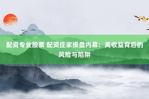 配资专业股票 配资庄家操盘内幕：高收益背后的风险与陷阱