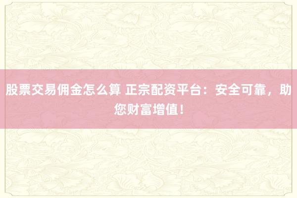 股票交易佣金怎么算 正宗配资平台：安全可靠，助您财富增值！