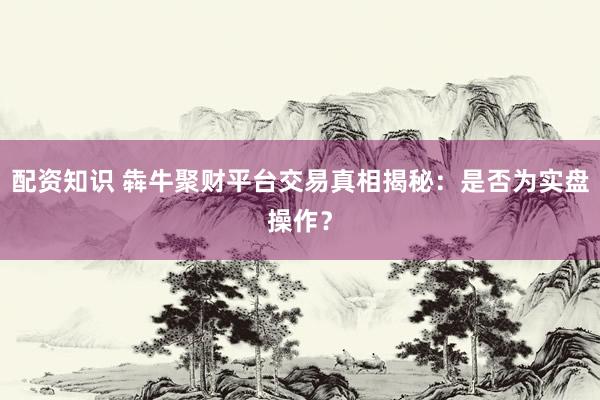 配资知识 犇牛聚财平台交易真相揭秘：是否为实盘操作？