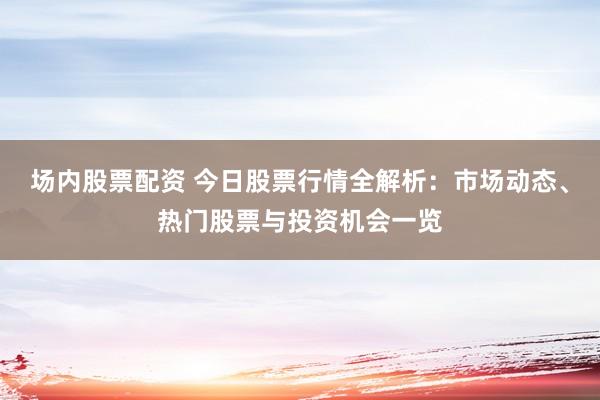 场内股票配资 今日股票行情全解析：市场动态、热门股票与投资机会一览