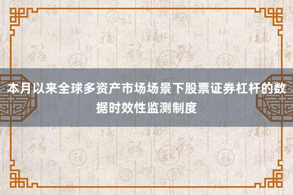 本月以来全球多资产市场场景下股票证券杠杆的数据时效性监测制度
