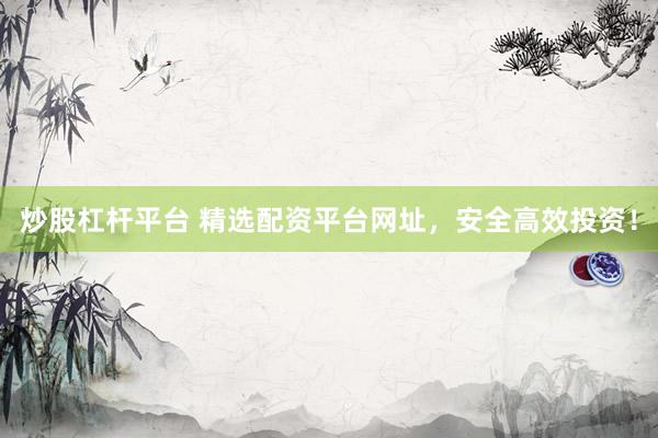 炒股杠杆平台 精选配资平台网址，安全高效投资！