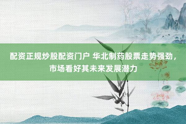 配资正规炒股配资门户 华北制药股票走势强劲，市场看好其未来发展潜力